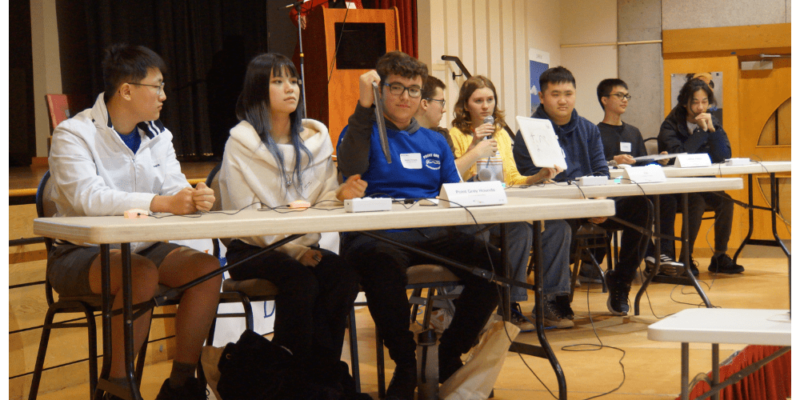 high school students quiz about Japan at Japan bowl