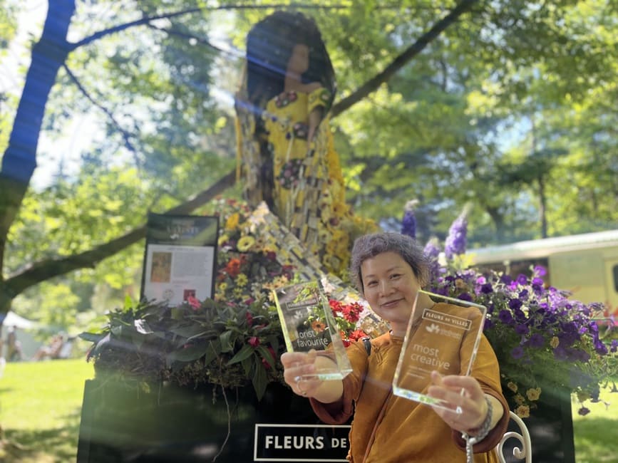 Fleurs de Villes ARTISTEで表彰されたArbutus Flowerさん