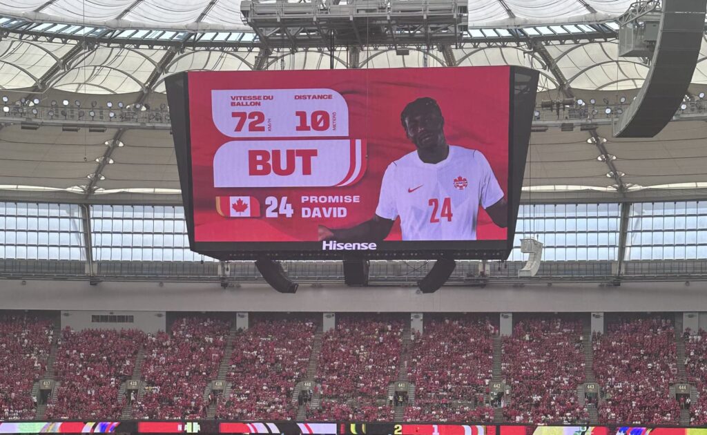 カナダは76分、プロミス・デイヴィッドが1点を返して反撃
