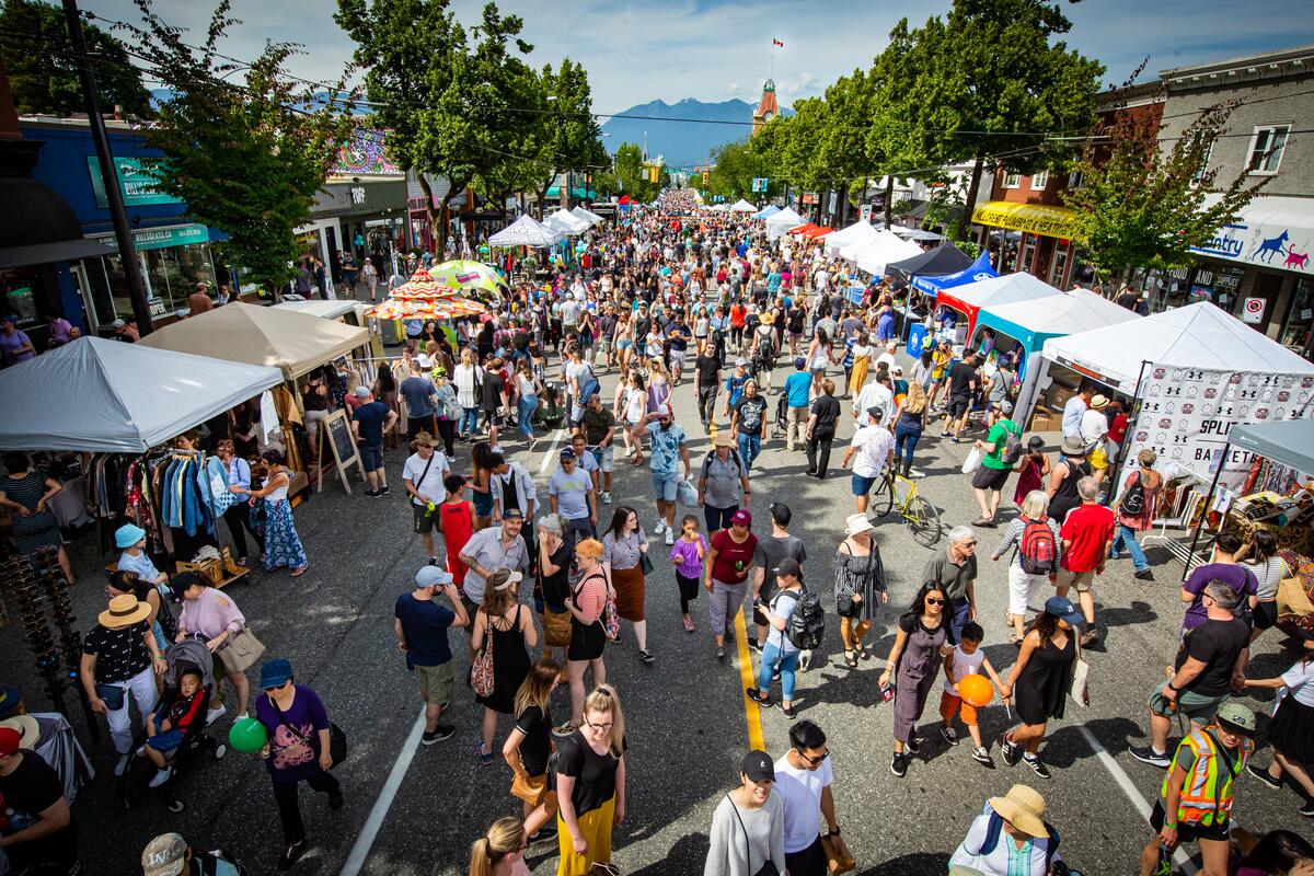 Car free days　（Main Street） from BC tourism